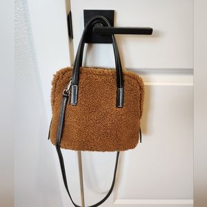 Fleece lined hand bag